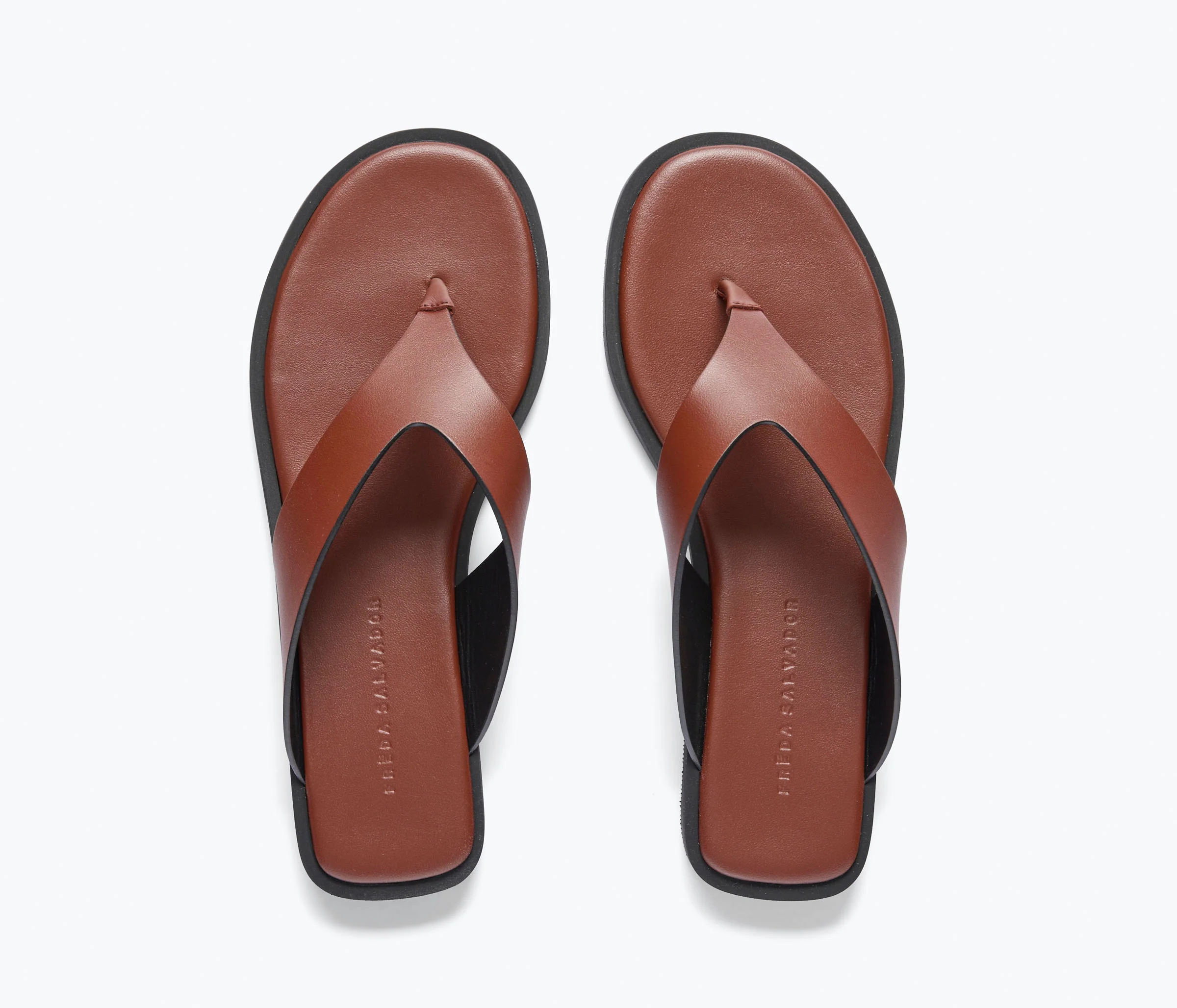 HALLE LEATHER THONG SANDAL - Image 5
