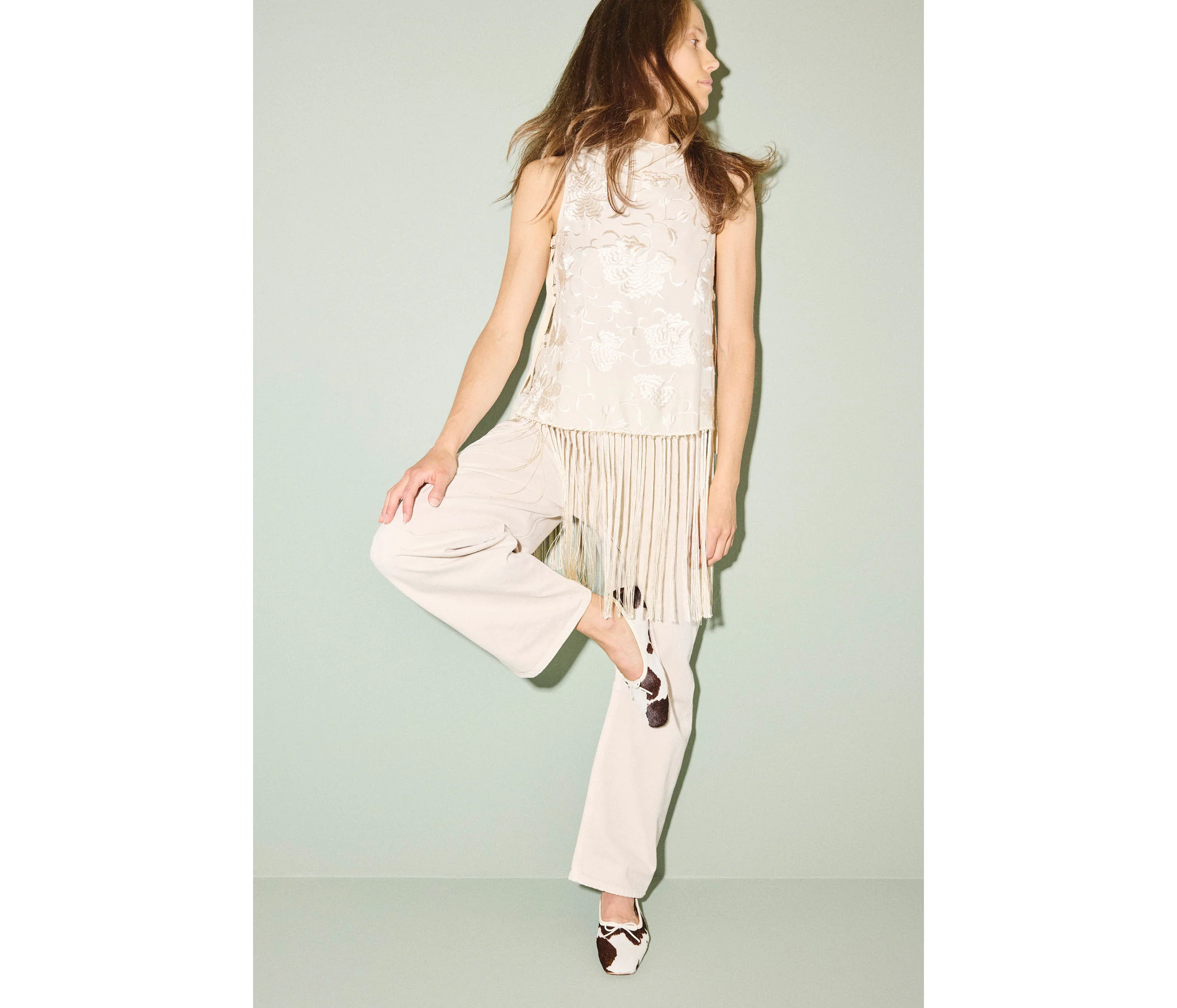 JADA SQUARE TOE BALLET FLAT - Image 6