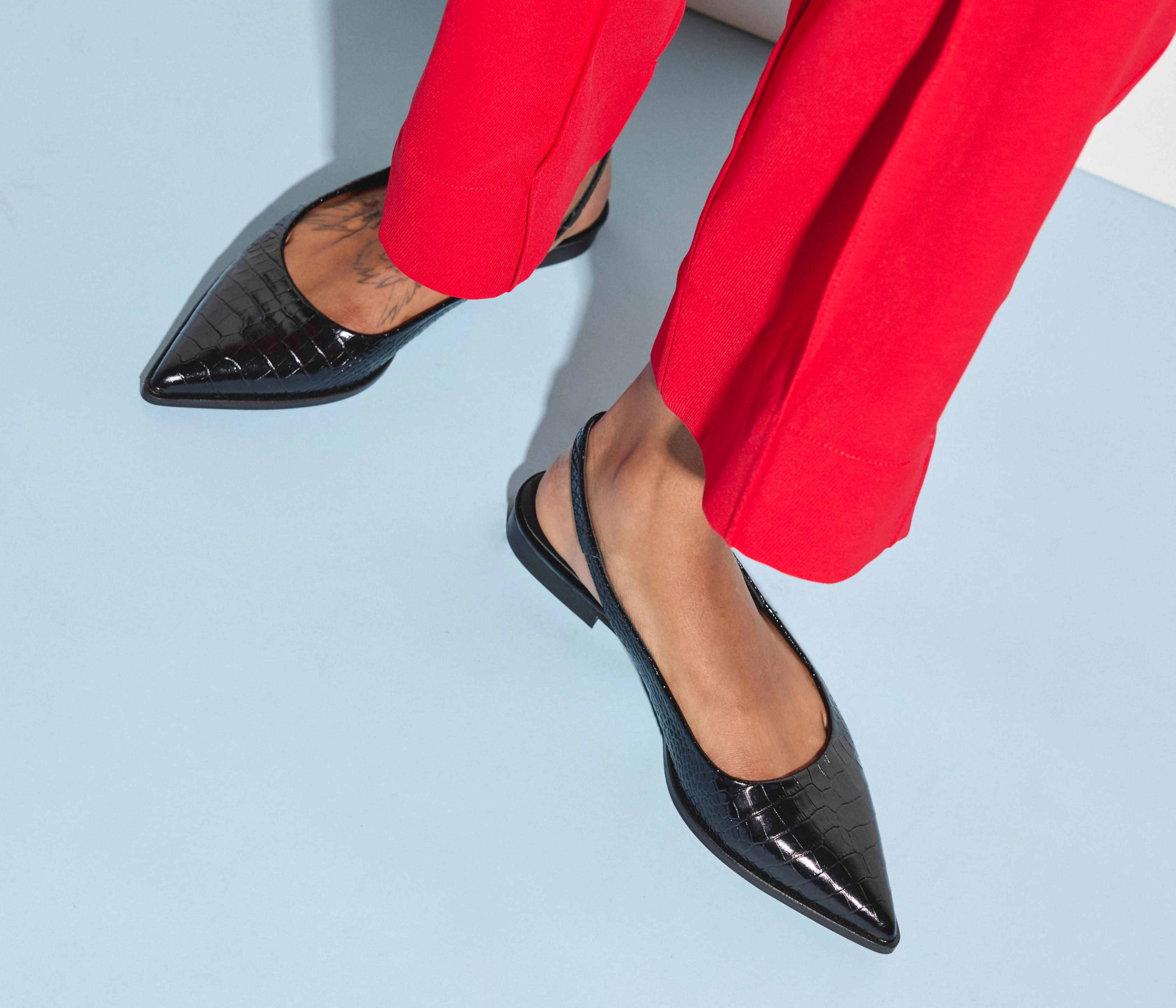 MARIE SLINGBACK POINT FLAT - Image 2