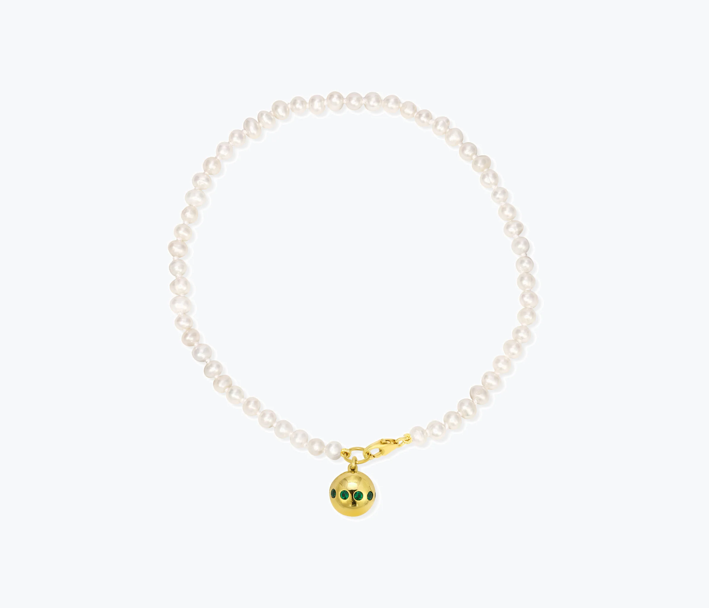 Whit Pearl Anklet