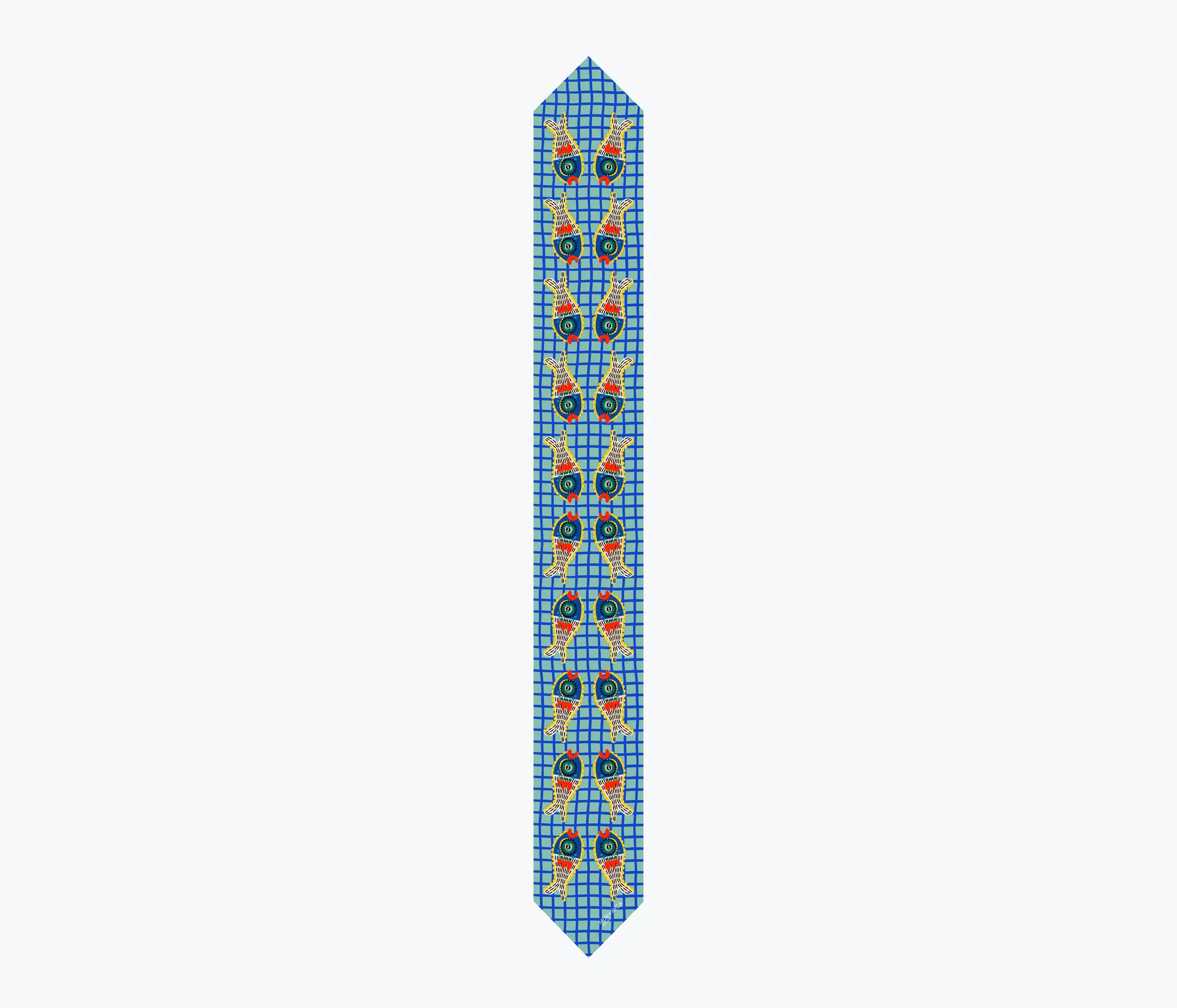 Twin Fish Silk Twilly