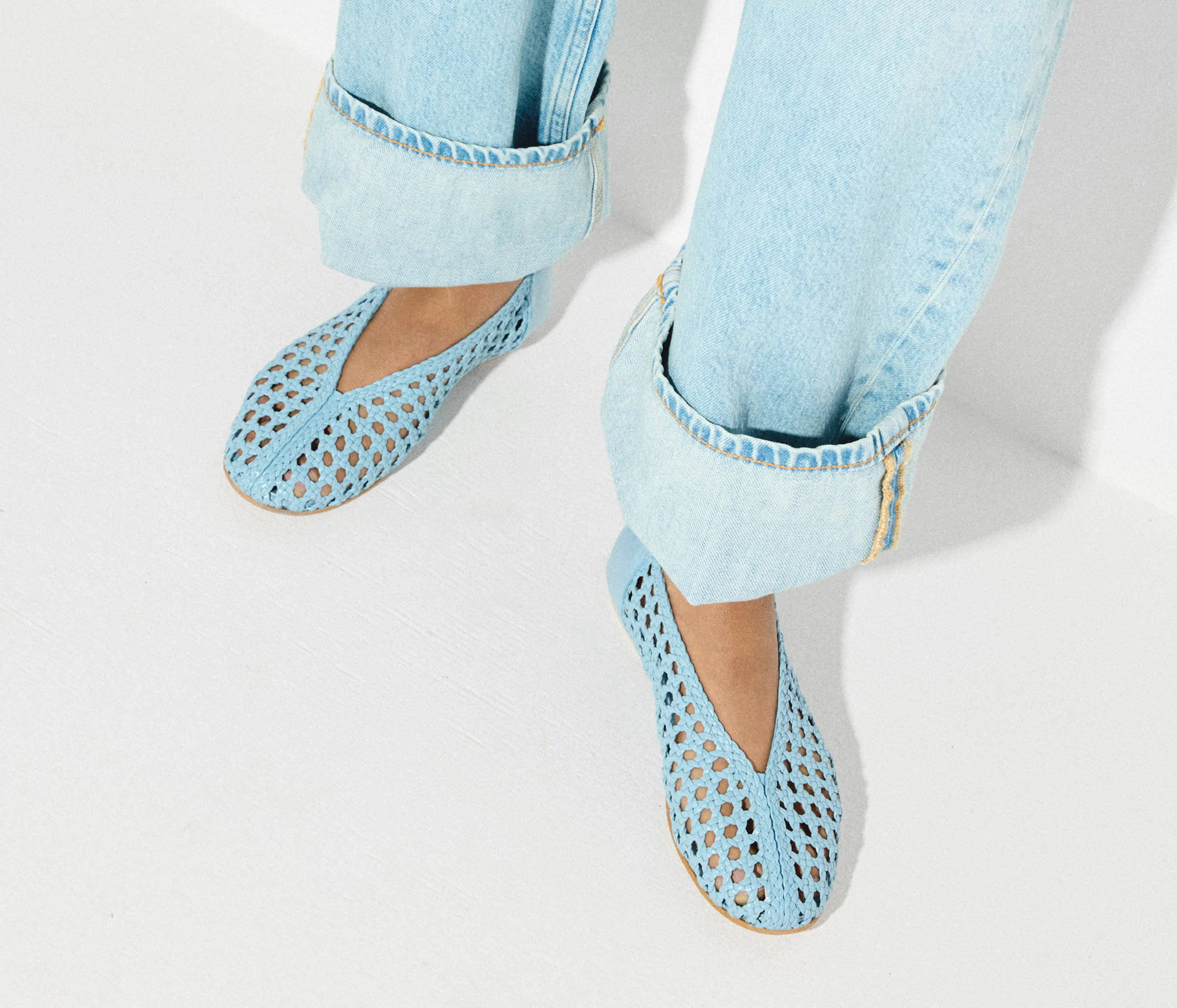 RILEY OPEN WEAVE BALLET FLAT - Image 2