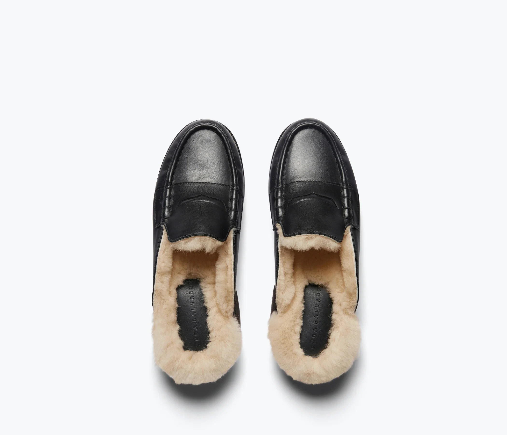 TEMI SHEARLING PENNY LOAFER MULE - Image 4