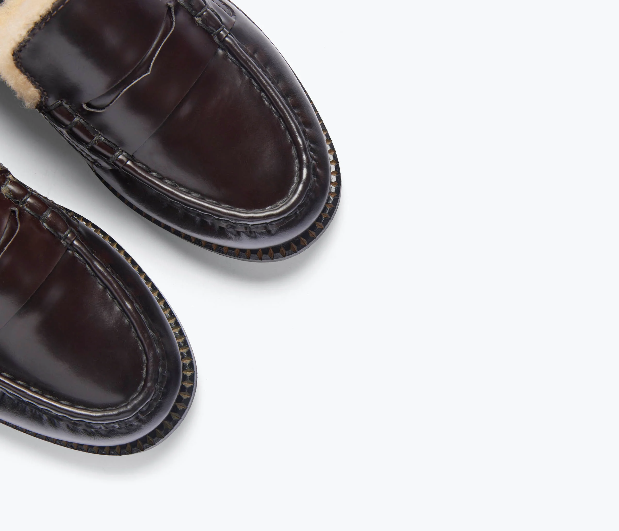 TEMI SHEARLING PENNY LOAFER MULE - Image 3