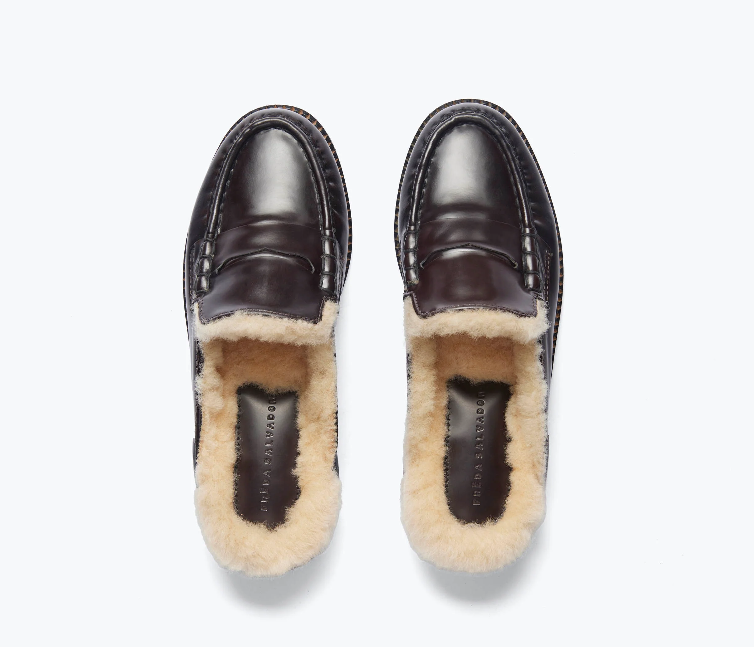 TEMI SHEARLING PENNY LOAFER MULE - Image 4