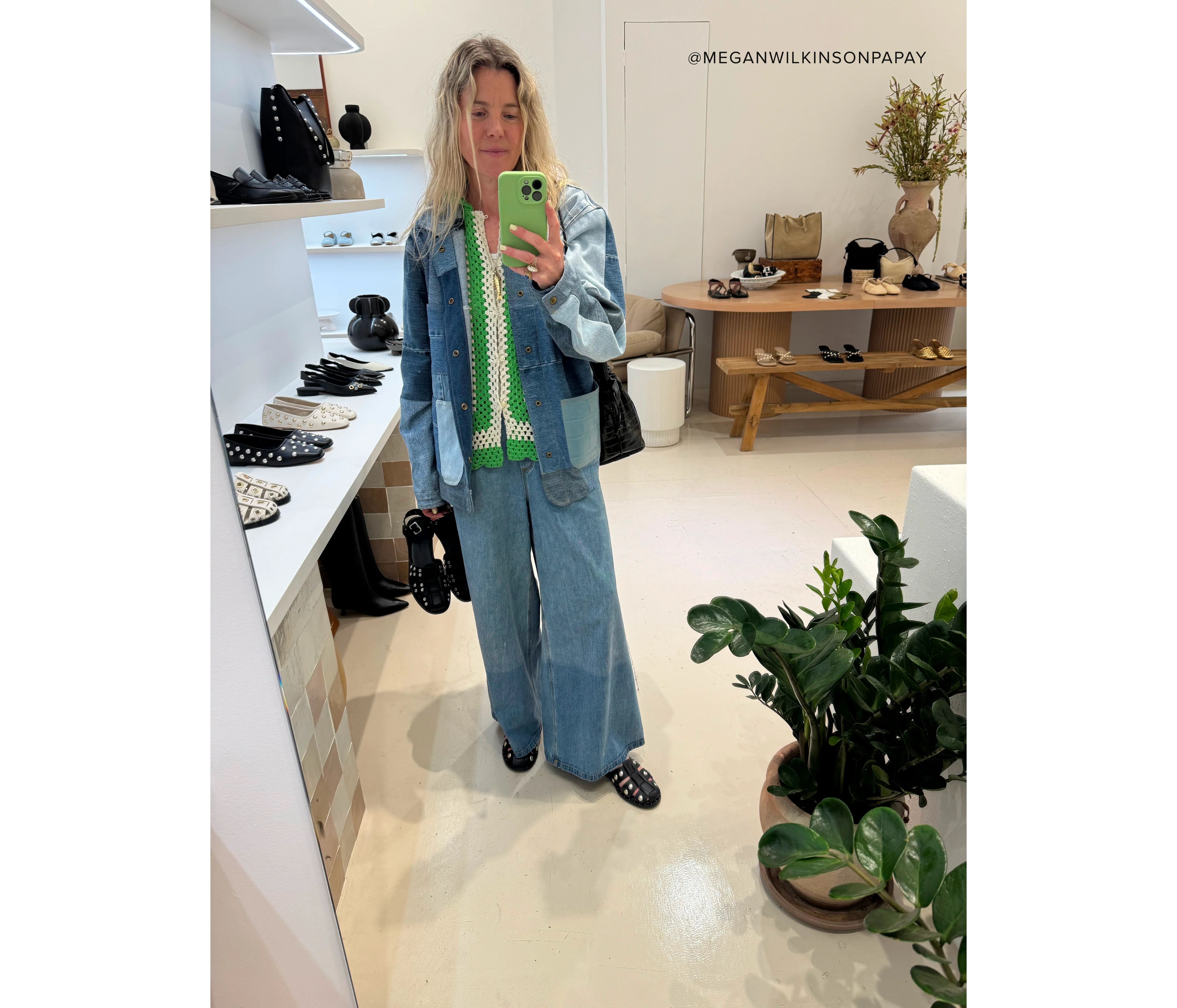 PATCHWORK DENIM CHORE COAT - Image 10