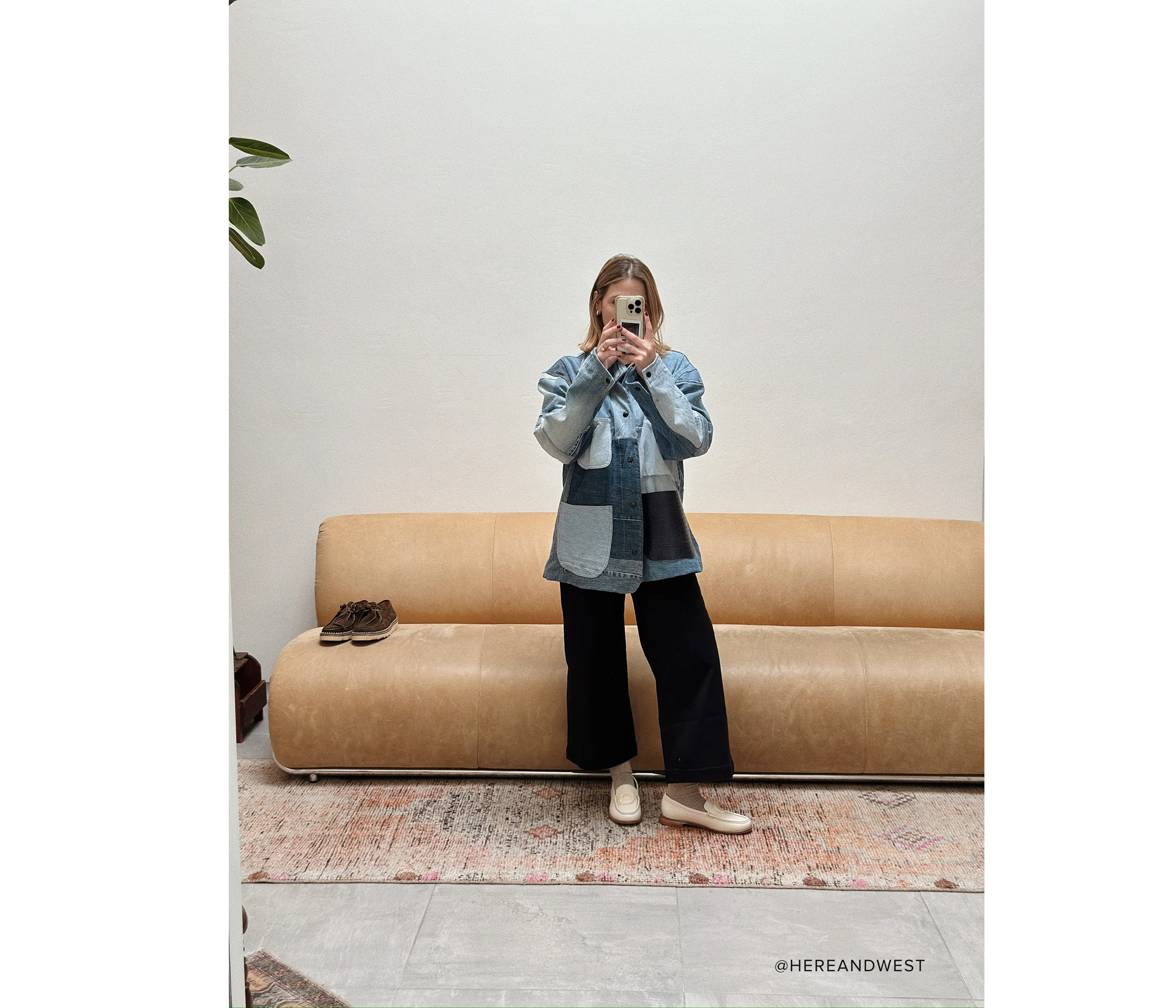 PATCHWORK DENIM CHORE COAT - Image 13