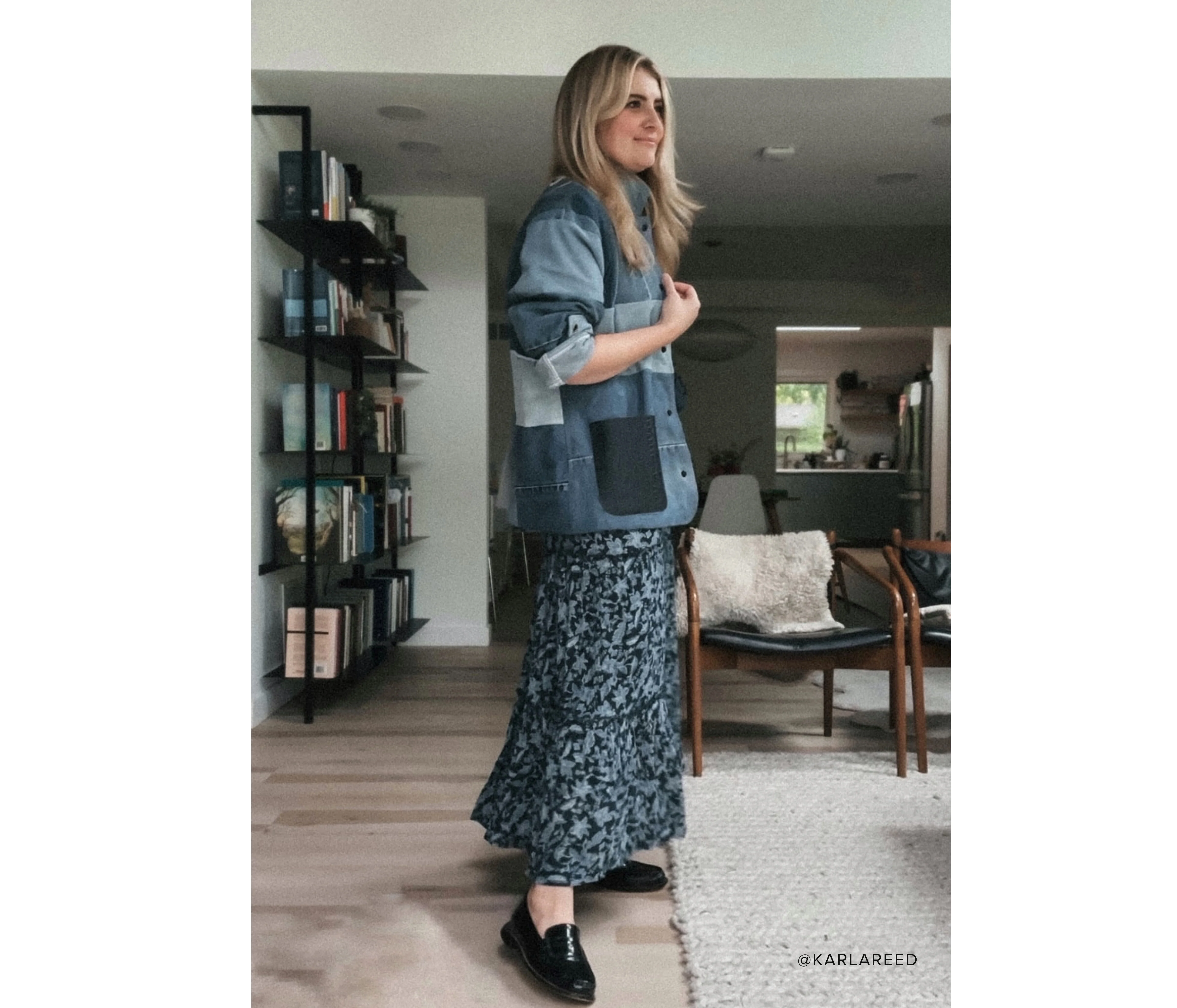 PATCHWORK DENIM CHORE COAT - Image 14